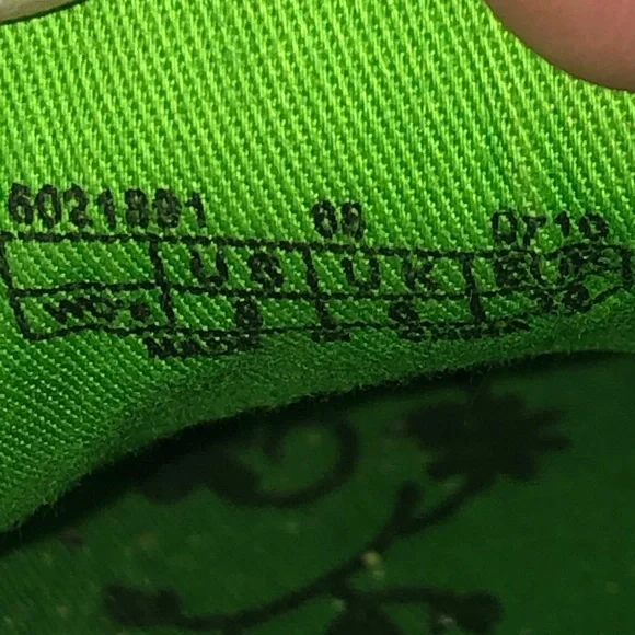 PF Flyers Bright Lime Green Leather Sneakers Women’s 8 - Picture 9 of 10